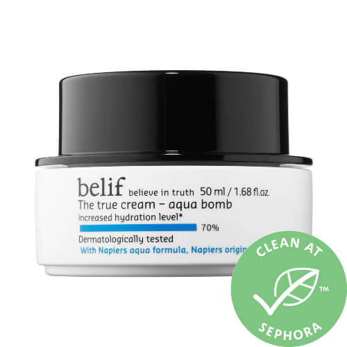 Belif - The True Cream Aqua Bomb contains raspberry extracts that possess antioxidant properties