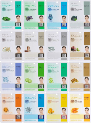 Dermal Korea Collagen Essence Full Face Facial Mask Sheet is laced with vitamin E and several other nutrients