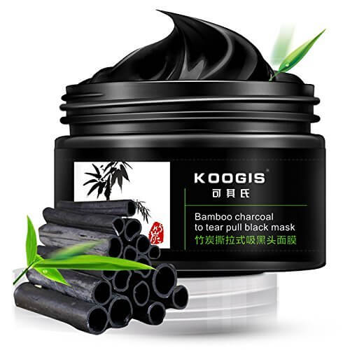 KOOGIS – Bamboo Charcoal Blackhead Removal Mask this mask needs to be applied on the areas with blackheads, especially the nose