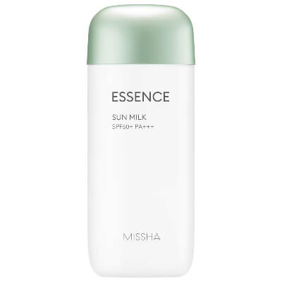 MISSHA ALL AROUND SAFE BLOCK ESSENCE SUN MILK protects your skin from the sun’s harmful UVAUVB rays