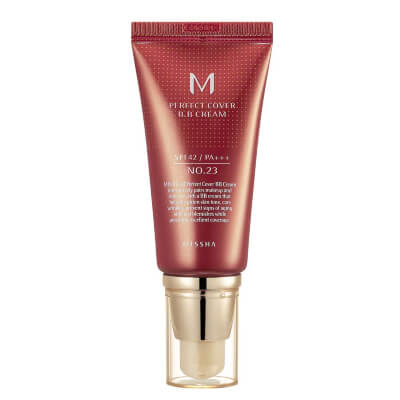 MISSHA – M Perfect Cover BB Cream No.23 Natural Beige SPF42 PA+++ is specialized for treatment of oily skin