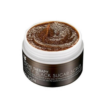 Mizon Honey Black Sugar Scrub works as a scrub to exfoliate your skin removing the blackheads along with any other impurities on your skin