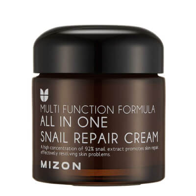 Mizon – Snail Repair Eye Cream brightens your skin around the eyes to lighten the dark circles but it also offers wrinkle care to make the skin