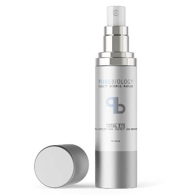 Pure Biology “Total Eye” Anti-Aging Eye Cream is useful in treating symptoms of premature aging