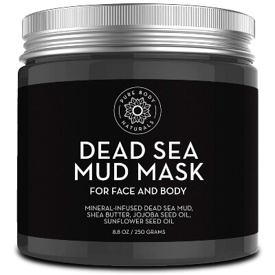 Pure Body Naturals Dead Sea Mud Mask is rich in minerals which are essential for the healthy skin