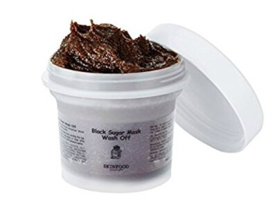 Skinfood Exfoliator Black Sugar Mask removes the dull layer of dead skin cells which will reveal the brighter, and more vibrant skin underneath